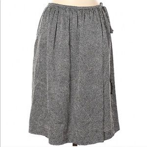 Akris Punto 💯 silk polka dot black and white skirt 6